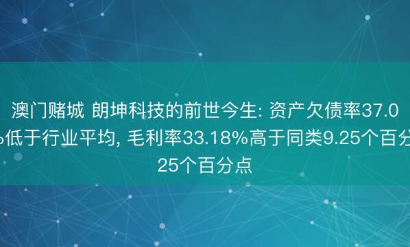 澳门赌城 朗坤科技的前世今生: 资产欠债率37.04%低于行业平均, 毛利率33.18%高于同类9.25个百分点